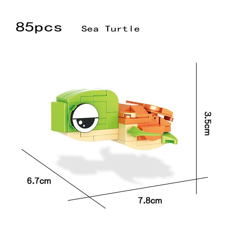 Creative Animal Koala Dog Kookaburra Penguin Flamingo Collie Sea Lions Raccoon Mini Figures Building Bricks Kid Block Toys