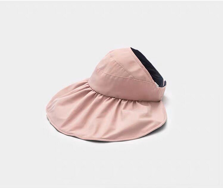Japanese empty hat women's summer vinyl bucket hat sunshade sunscreen face hat