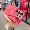 For Magsafe Camera Fold Stand Holder Bracket Phone Case For Samsung S26 S25 FE Ultra Plus A17 A26 A16 A56 Stand Magnetic Cover