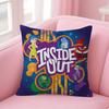 Movie Cartoon I-Inside Fun Out Cushion Cover Inches Farmhouse Decor Home Throw Pillow Covers For Couch Decorations