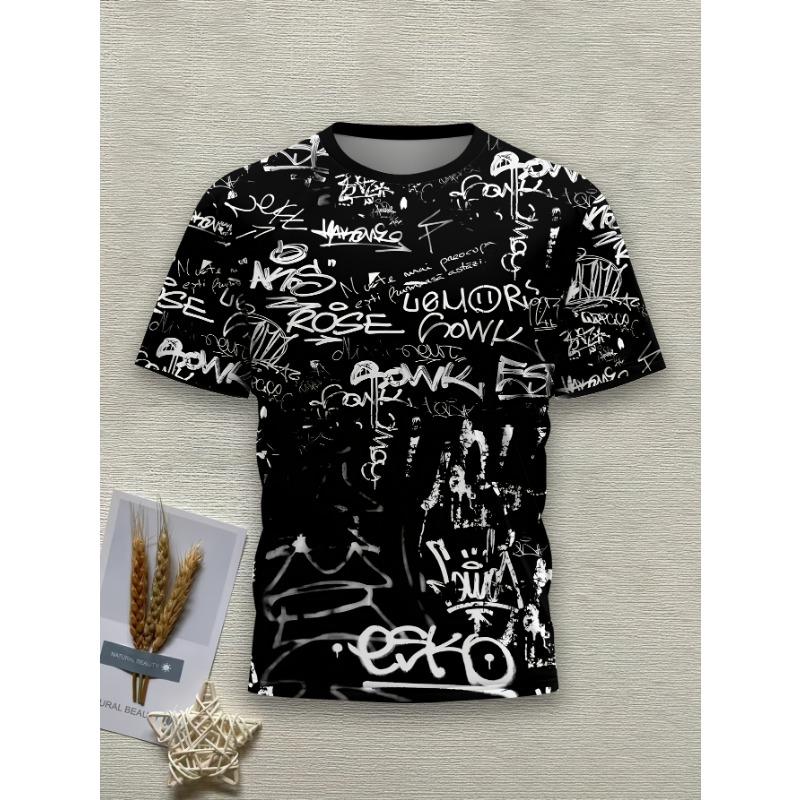[3D Digital] Men's Novelty 3D Digital Print T-Shirt | Breathable Polyester | Casual | Machine Washable