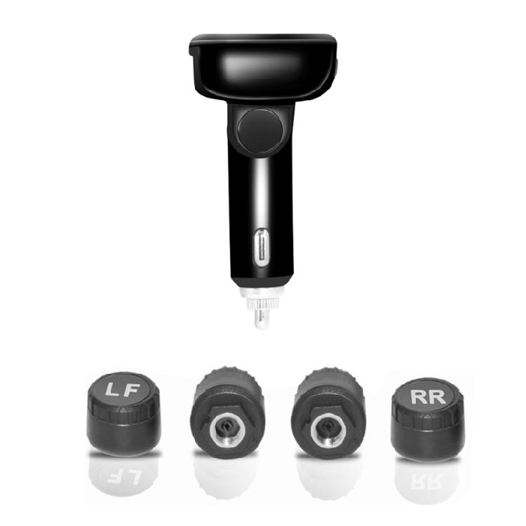 External Tire Pressure Sensors Interchangeable Positions Vehicle Tire Pressure Monitor Visual Audible Warning For 4 Tire