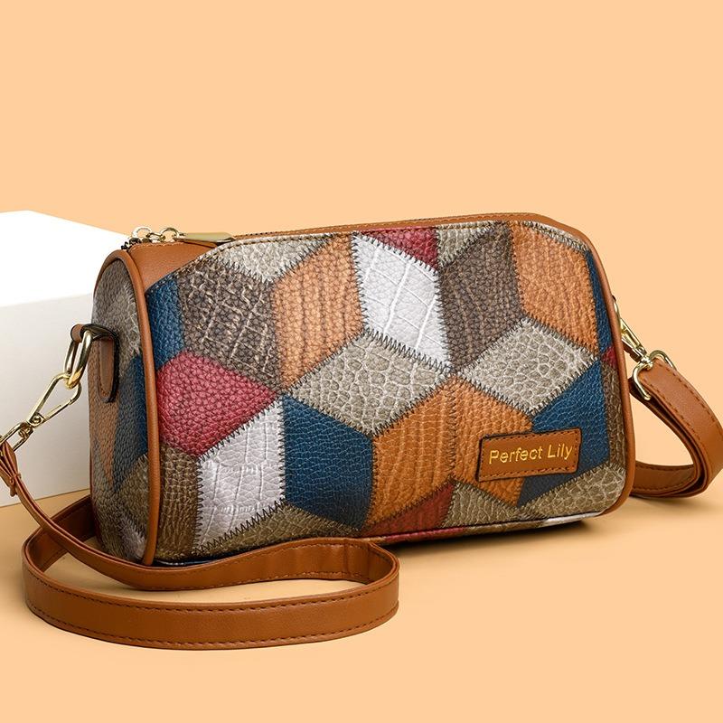 Multi Layered Commuting Shoulder Crossbody Bag