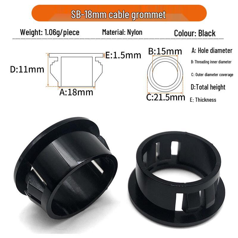 Jundingying SB-18 Nylon Wire Protector Grommets