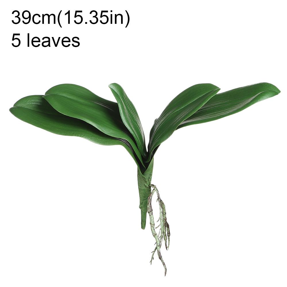 1PC Simulation Leaves Phalaenopsis Leaf Artificial Plants Plastic Grass Flowers Orchid Leaves Wedding Festival Spring Home Decor