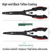 Black Teflon Eagle Beak Fishing Pliers: Multi-functional Hook, Line Cutter & Fish Control Tool