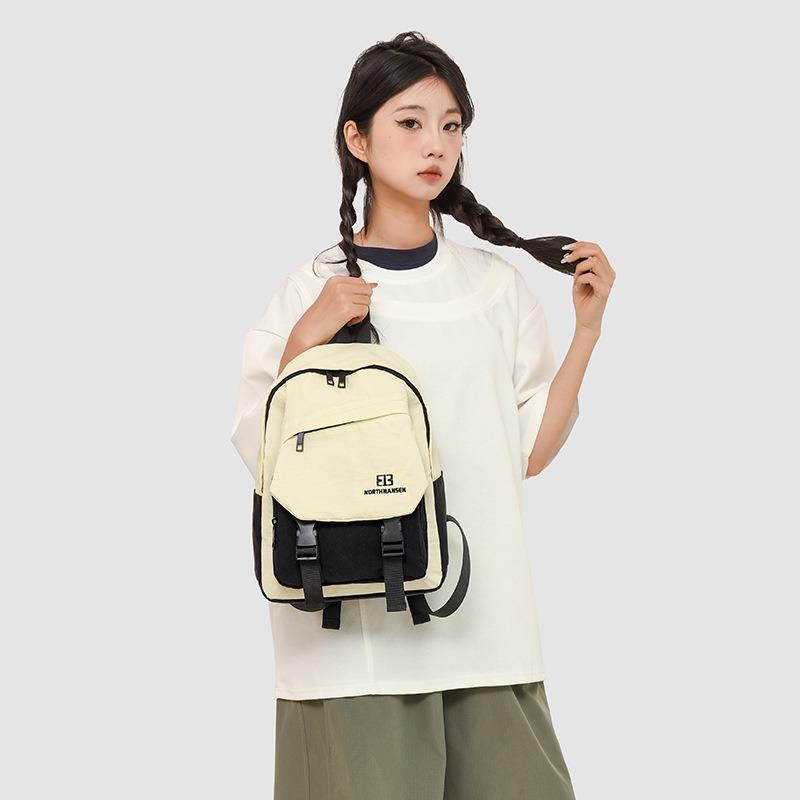 Leisure schoolbag large capacity new campus backpack travel versatile simple backpack