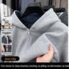 Heavyweight Warm Cotton Zipper Cardigan Hoodie - Thick, Loose, High-Quality Jacket for Spring, Autumn, and Winter.