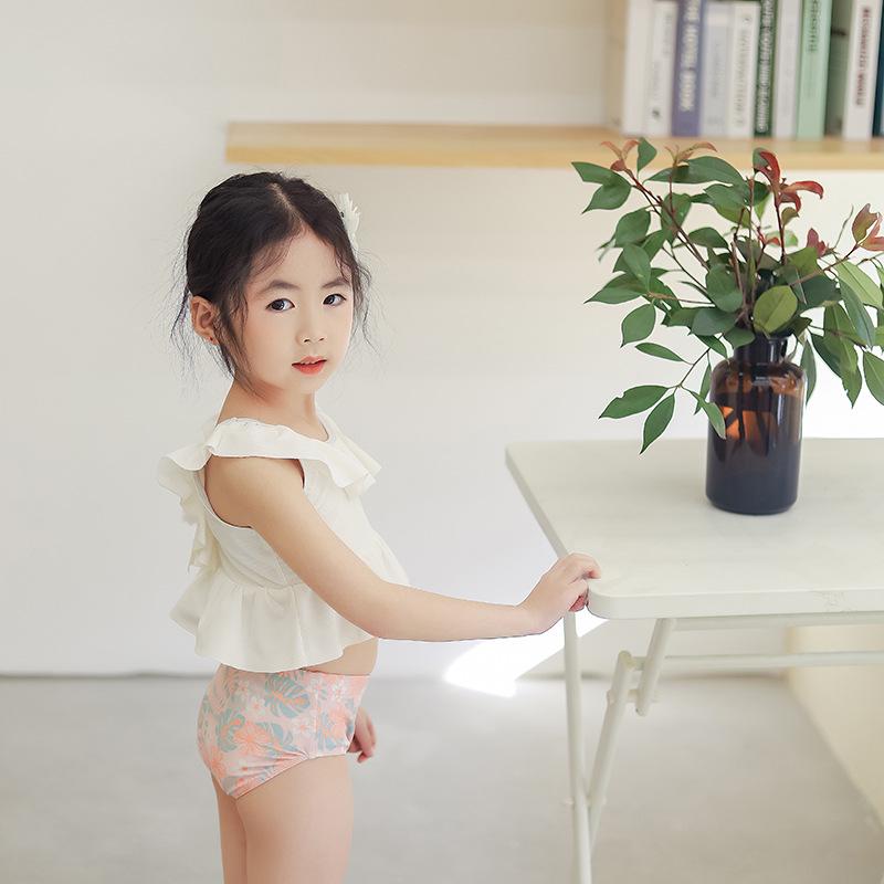 New Summer Girls' Ruffle Bikini – Cute Split Swimsuit