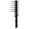 Barber Double Sided Guide Comb Multi Cutting Length Ergonomic Wide Tooth Comb for Hairdresser Black