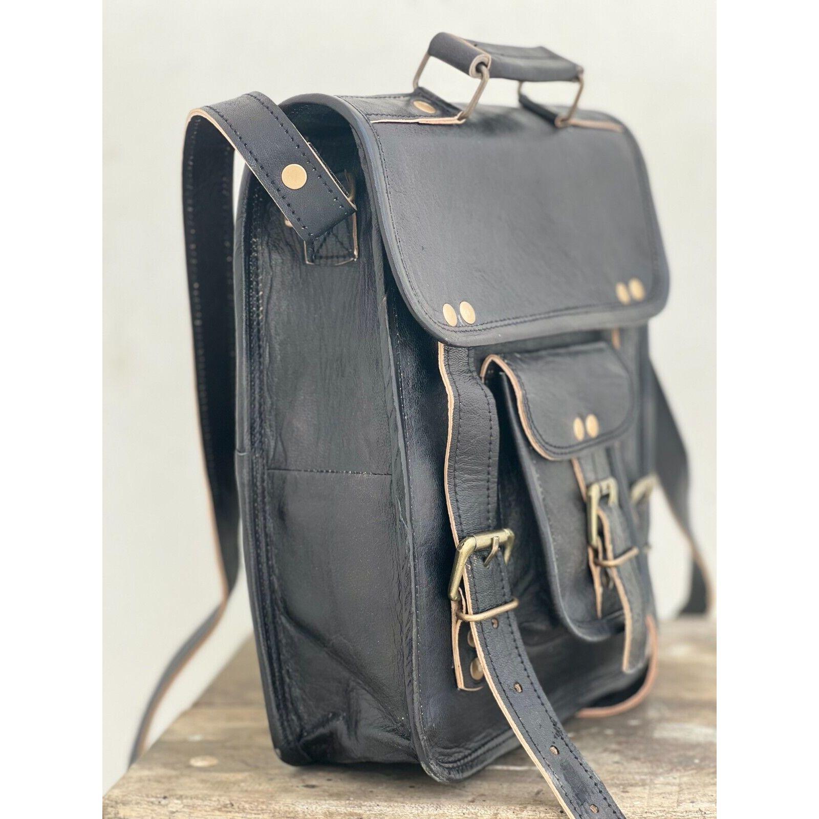 Кожаный винтажный кошелек на плечо 12 дюймов — фото 5