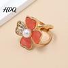 Vintage Clover Scarf Accessory Four-Leaf Ring Rhinestone Slide Elegant Buckle Faux Pearl Holder for Women Shirts Shawls Neckerchiefs Secure Fit Clip