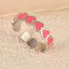 New European and American color dripping oil love arrangement opening design rules show ring