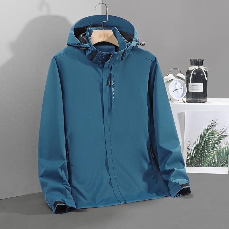 2026 Spring and Autumn Outdoor Thin Jacket Single Layer Short Sleeve Hooded Waterproof Women's Single Chong Windproof Jacket Mountaineering Suit
