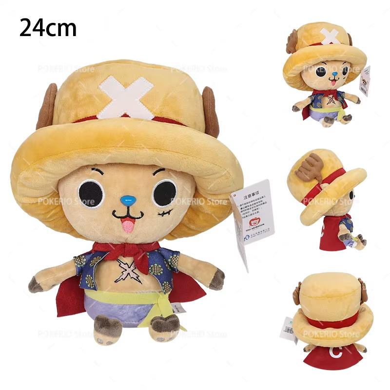 New Anime One Piece Chopper Plush Doll Cute Face Stuffed Anime Doll Toy Cartoon Anime Peripherals Toy Birthday Christmas Gift