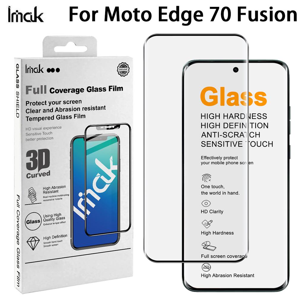 For Moto Edge 70 Fusion 5G Glass IMAK 3D Curved Full Screen Tempered Glass Film