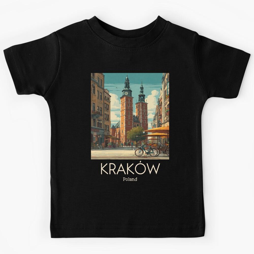 A Vintage Illustration of Kraków - Poland Kids T-Shirt 110