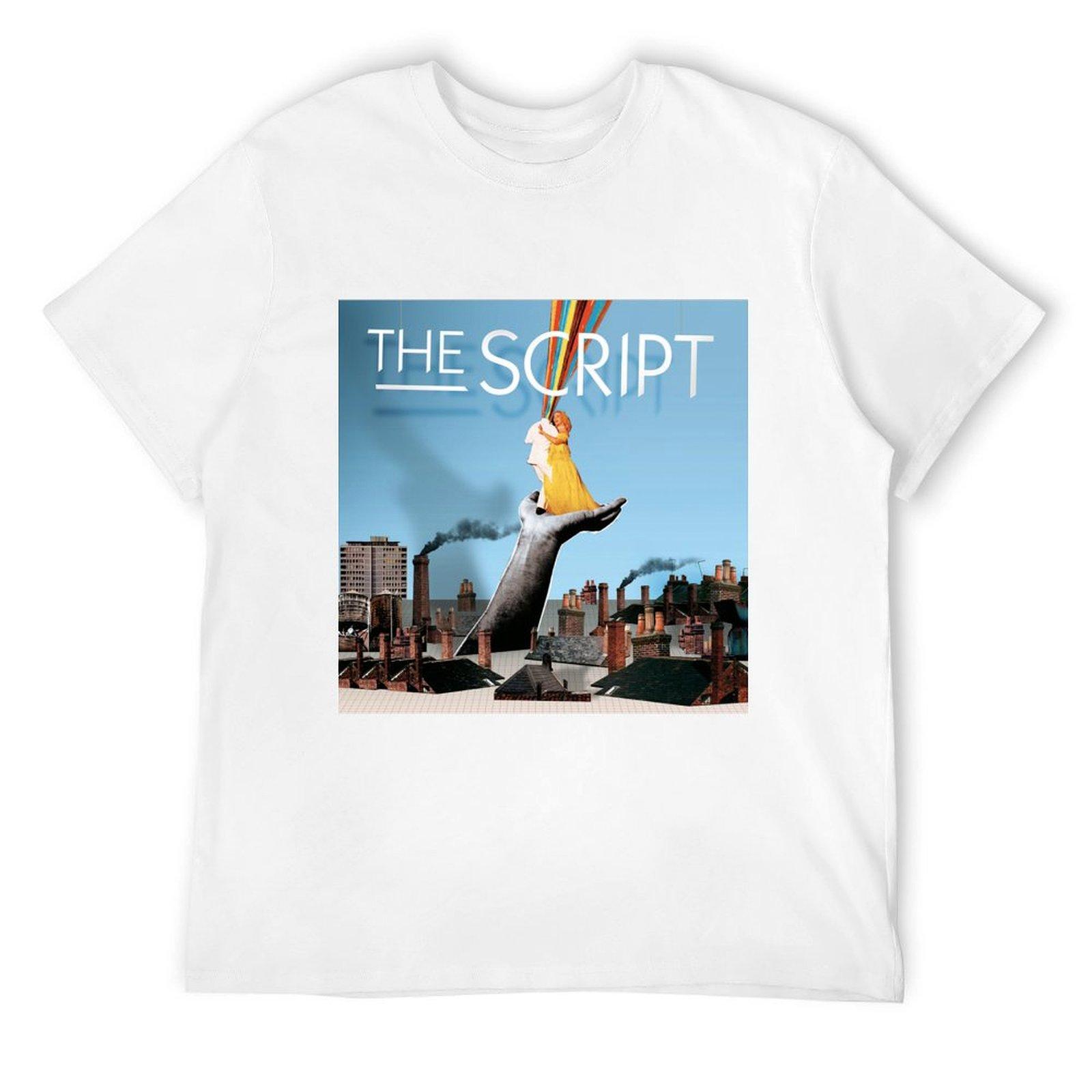 The Script the script T-Shirt boys whites topping Funny t-shirt mens clothing S