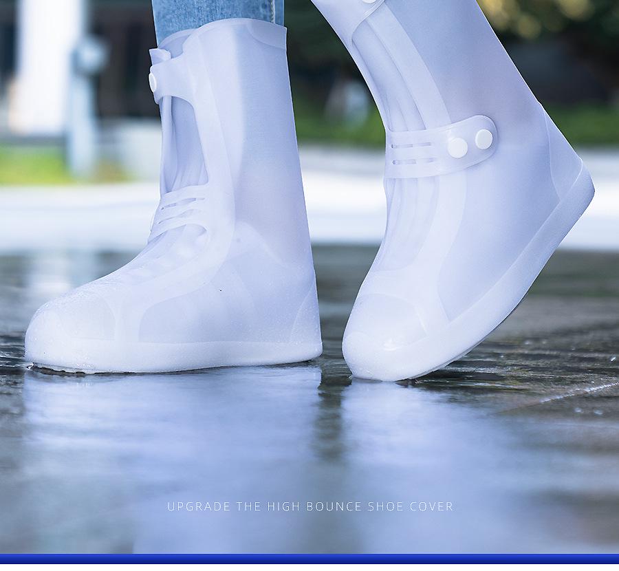 Herren Wasserdichte Rutschfeste Silikon Überschuhe - Langlebige, Verdickte Regenstiefel für Regentage