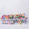 72 Color Polyester Thread Sewing Machine Bobbin Thread with Case for Sewing Machine Hand Stitching Needlework Project