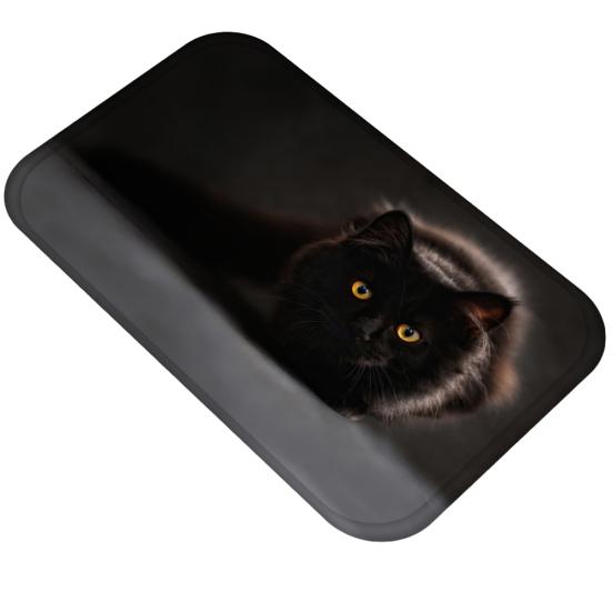 Søt 3D Cat Anti-skli dørmatte Hjem Kjøkken Baderomsdekorasjon Teppe Gulvmatte