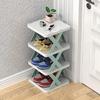 4/6-Layer Shoe Rack Multi Layer Shoes Storage Organizer Removable Space Saving Shoe Shelf Plastic Shoes Cabinets Home Supplies