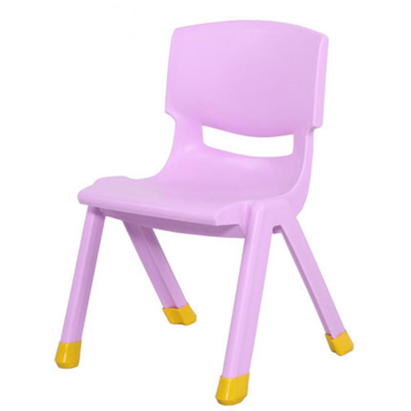 Child's Anti-Slip Backrest Dining Chair - Thickened Household Plastic for Toddlers & Kindergarten