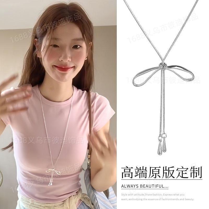 Retro ethnic style long pendant necklace light luxury niche high-end sweater chain temperament versatile personality jewelry women