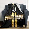 1pc Personalized Name Juventus Blanket, Gift, for Men and Women, Soft Blanket, Good for Sofa Bed Couch Travel, Lightweight Flannel Blanket