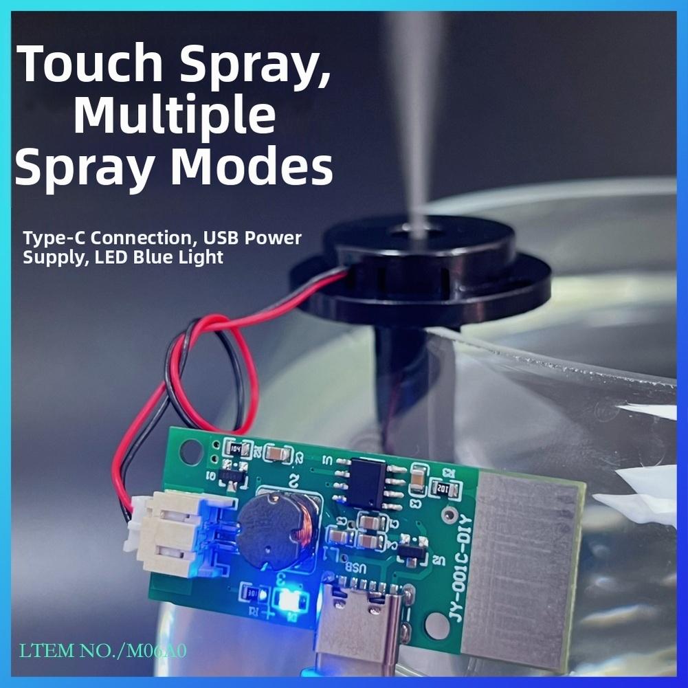 2pcs Compact Humidifier Modules with Touch Control and 5V USB Compatibility for Integration Into Portable Systems