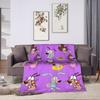 Super Warm Blanket Camping Courage Cowardlys Dog Throw Blanket Cartoon Flannel Bedspread For Bedroom Street Trend Sofa Bed Cover