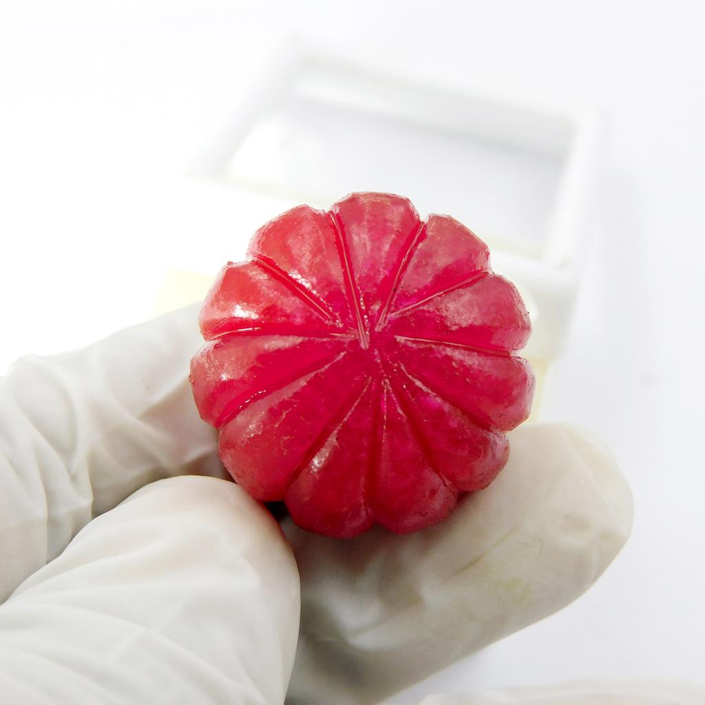 Raw Round Rough Natural 72.90 Ct Red Ruby Earth Mined CERTIFIED Loose Gemstone M-674-Ra