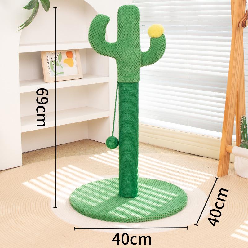 Cactus Cat Tower with Sisal Scratching Post and Toys