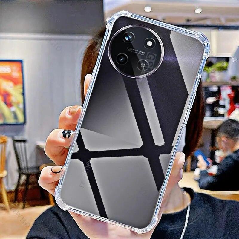 

Прозрачный мягкий чехол для телефона Realme 11 4G HD, прозрачный чехол для Realme11 4g 6,4 дюйма, противоударный, защита от отпечатков пальцев For Realme 11 4G чистый