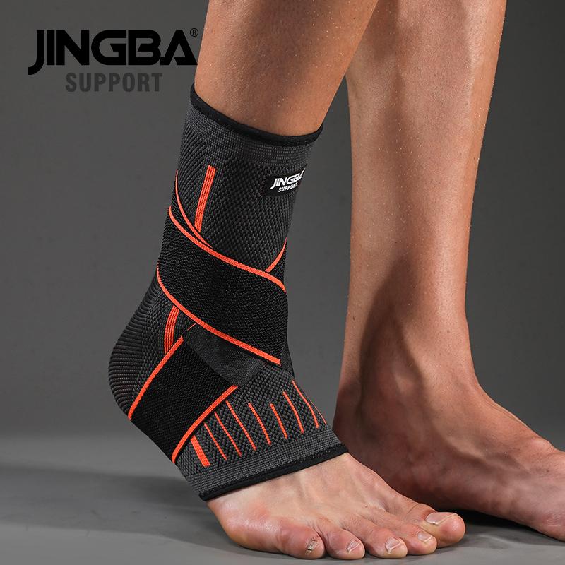JINGBA SUPPORT 1PCS Football Ankle support+Basketball knee Pad Elbow brace support protector +Wristband boxing hand wrap Support