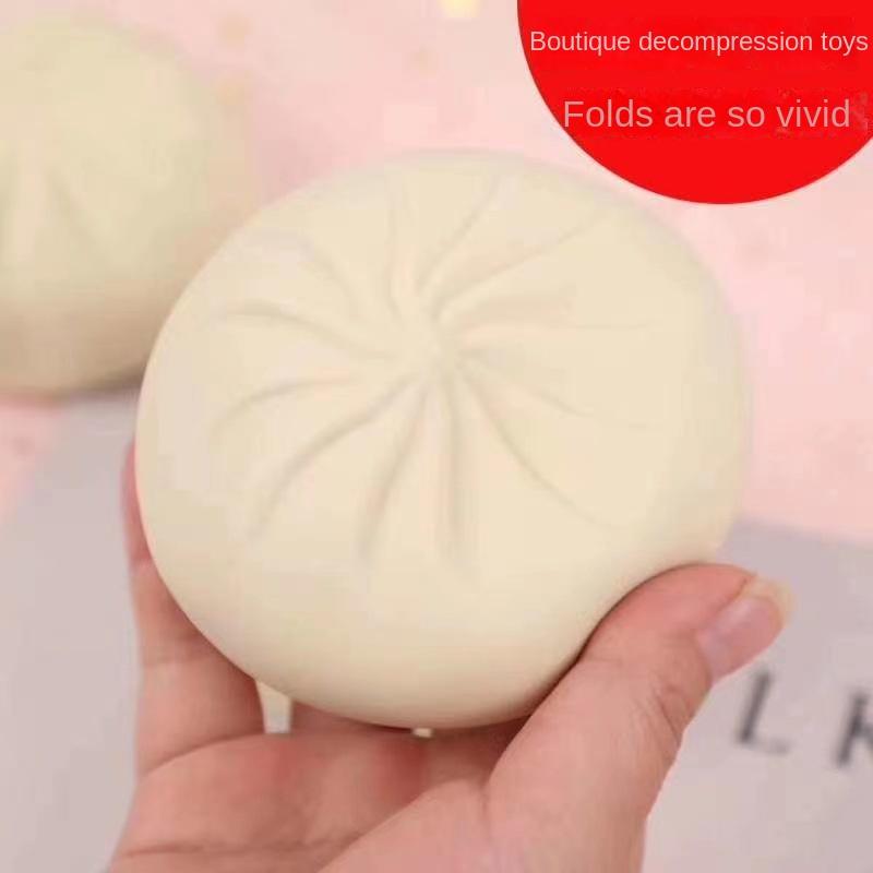 Novelty Toys Children's Creative Decompression Squeezing Toy Trick Simulation Cha Siu Bao Vent Decompression Steamed Stuffed Bun