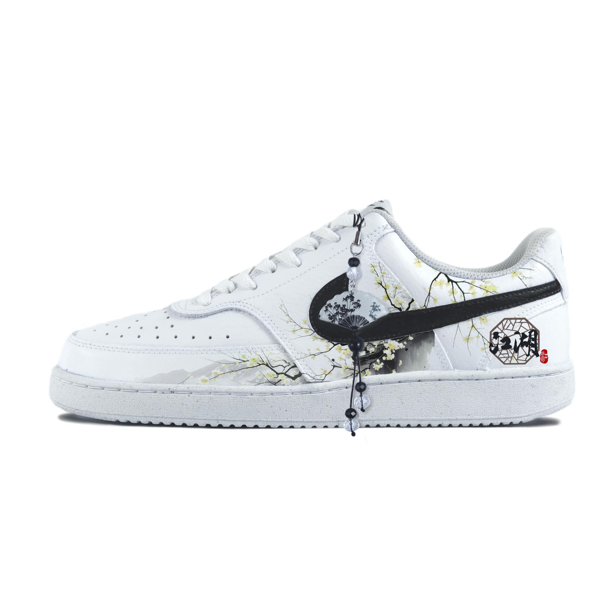 

Nike Court Vision 1 Abrasion Resistant Low top Skateboard Shoes Unisex White DH2987-101(Team183-) 36