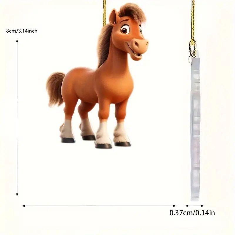 Eyecatching Acrylic Cartoon Car Pendant For Stylish Interior Decoration