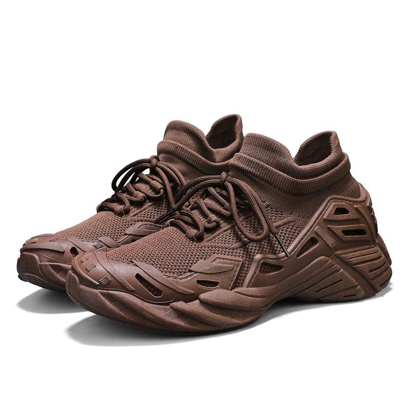 2026 Summer Textile Mesh Shoes Breathable, Lightweight, Legged, Thick Soled Sports Shoes Outdoor Casual Dad Shoes Men