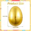 Ouă de Paște Ou Umplut Plastic Gol Coajă Paște Auriu Gacha DIY Coajă de Ou Simulată Jucării Surpriză Paște Petrecere