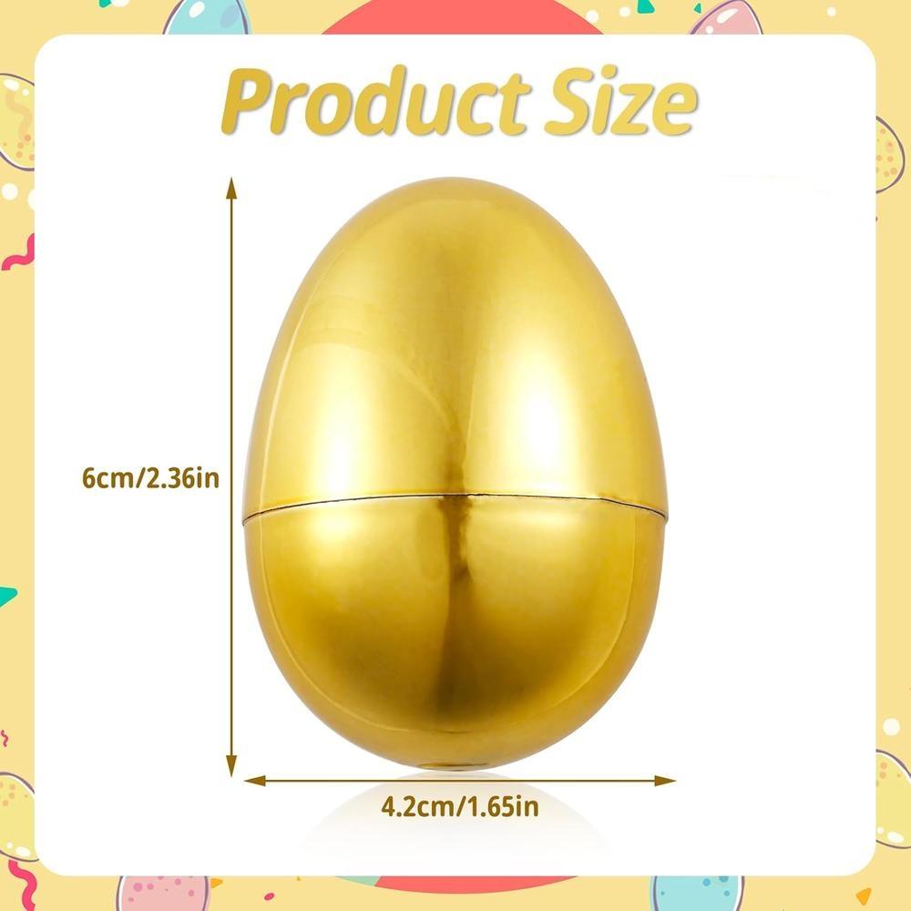 Ouă de Paște Ou Umplut Plastic Gol Coajă Paște Auriu Gacha DIY Coajă de Ou Simulată Jucării Surpriză Paște Petrecere