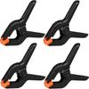 Spring Clamps Heavy Duty For Woodworking, Backdrop Clips, Balloon Arch 3in Plastic Small Clamps Photography Studio Carpenter