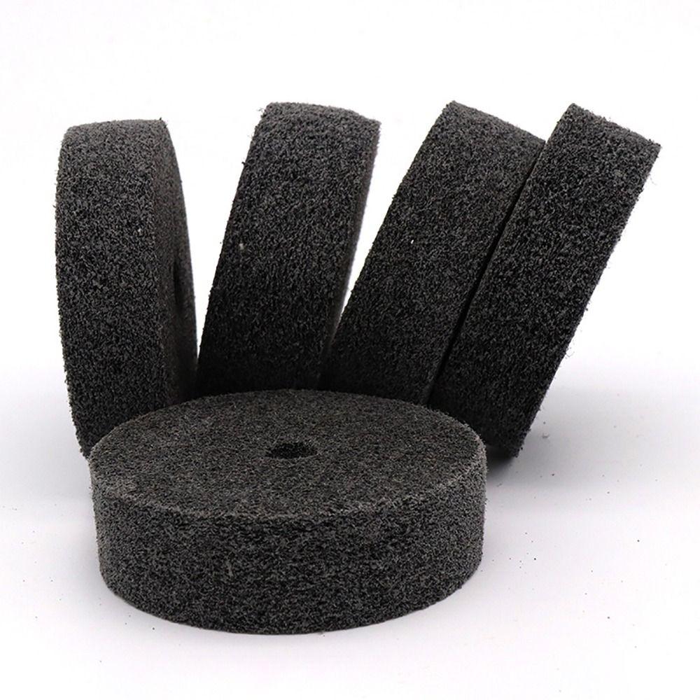 1/5Pcs 3" Buffer Wheel Fiber Abrasive Wheel New Polishing Wheel for Benchtop Buffers and Grinders