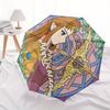 Legend Zelda Automatic Windproof Folding Umbrella, Compact Travel Umbrella for All Occasions, Cartoon Portable Compact Umbrella A0823069
