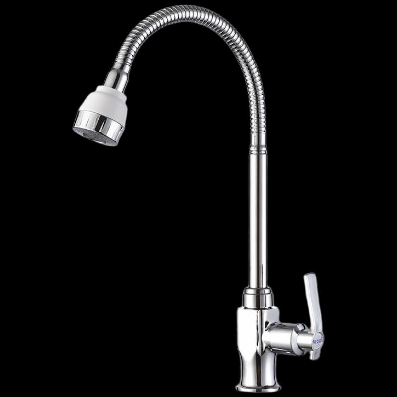 

Wolf s Kiss Copper Kitchen Faucet with Swivel Spout