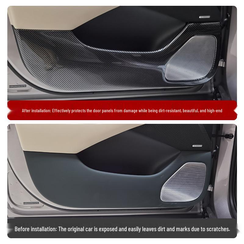 Xiaomi YU7 Tür-Anti-Kratzmatte mit Karbonfaser-Muster: Innenraum-Schutzaufkleber