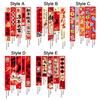 5Pcs/Set Chinese Style 2026 New Year Hanging Cloth Traditional Year of Horse Flags  Festival