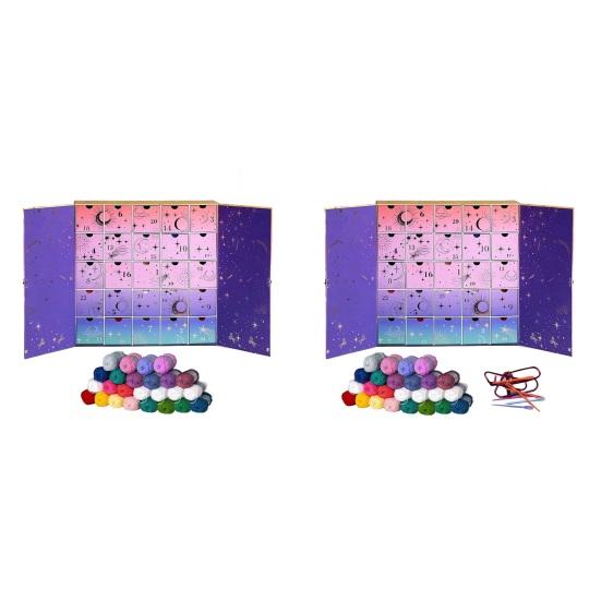 Háčkovací společnost Adventní kalendář 2025 25denní příze Háčkovací vzor Vánoční odpočítávací kalendář DIY řemesla Sváteční dárek pro milovníky háčkování