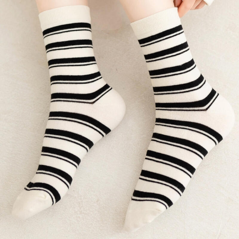 Smile Women's Mid-Calf Crew Socks 5-Pair Set