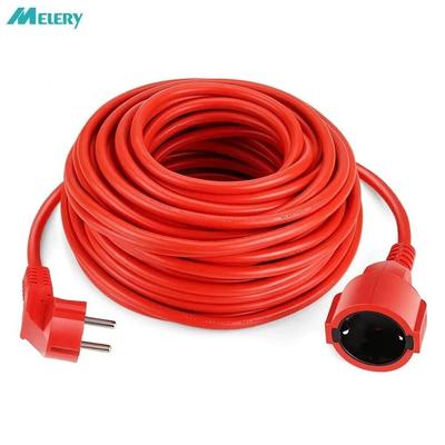 Melery Steckdosenleiste Verlängerungskabel 5/10m Kabel 10A EU Outlets 2500w Elektrische Schuko Rot Indoor Outdoor Stecker steckdosen Engineering